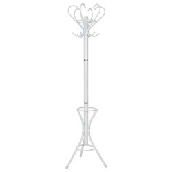 Stumtjener i hvid metal med paraplyholder - entrem�bel 180x40x40