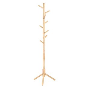 Stumtjener i tr� - frakke stativ til entre - brun 47x47x175