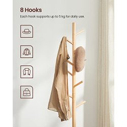 Stumtjener i tr� - frakke stativ til entre - brun 47x47x175