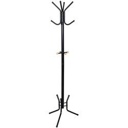 Stumtjener i sort metal - frakke stativ til entre - H 176