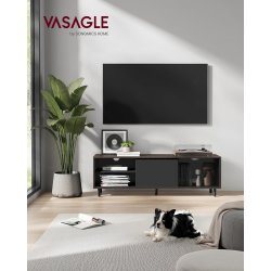 TV-bord - samles uden v�rkt�j - brun og sort 140x39x45 cm
