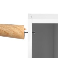 TV-b�nk - TV-bord i skandinavisk design - hvid 110 x 40 x 50