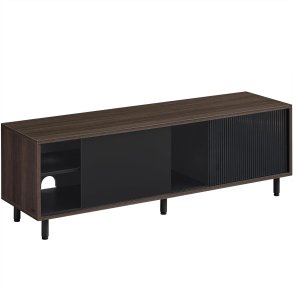 TV-bord - samles uden v�rkt�j - brun og sort 140x39x45 cm