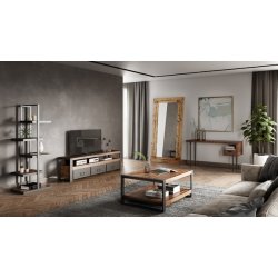 TV-bord - TV-m�bel HayFay Loft 155 cm - TV-b�nk i massiv rosentr�
