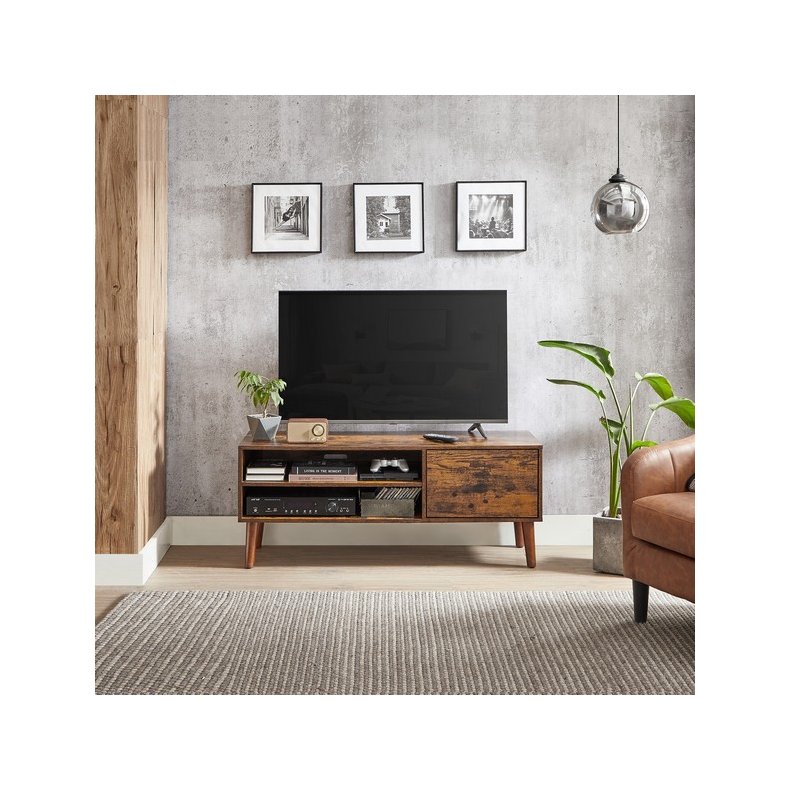 TV-bord - retro TV-bnk - vintage rustikt brunt 120x40x50 cm