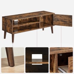 TV-bord - retro TV-b�nk - vintage rustikt brunt 120x40x50 cm
