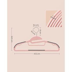 Tjbjler - S-formet bjle med skridsikker buksestang - 20 stk pink