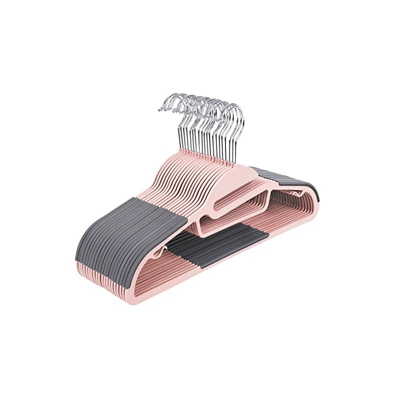 Tjbjler - S-formet bjle med skridsikker buksestang - 20 stk pink
