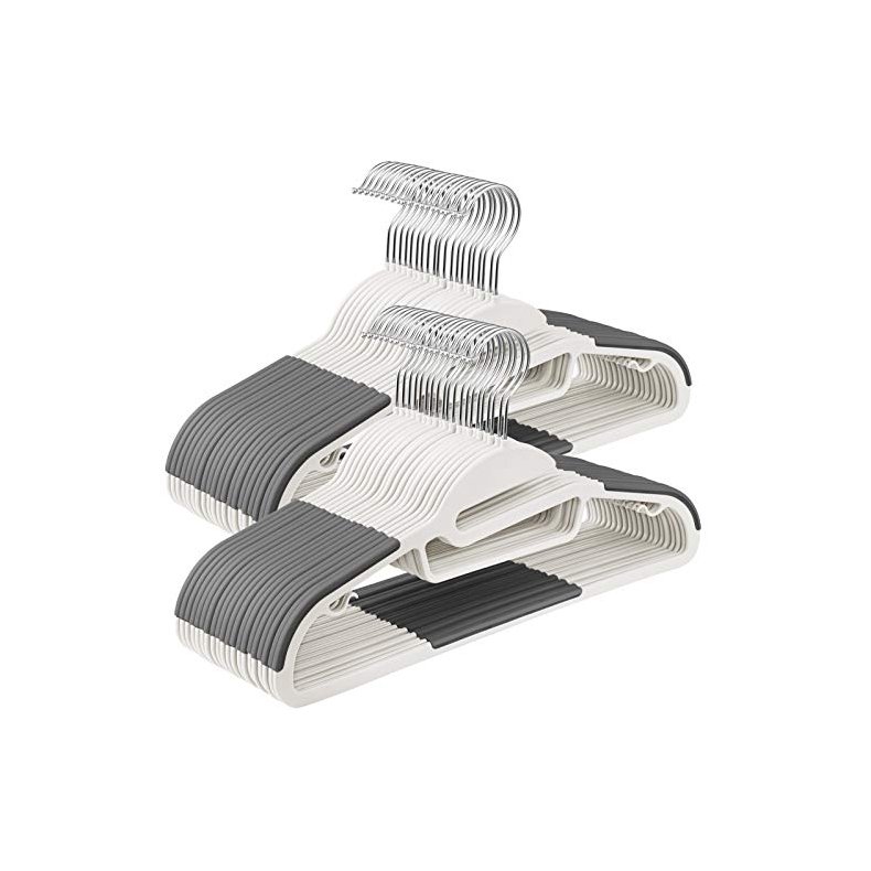 Tjbjler - S-formet bjle med skridsikker buksestang - 50 stk hvid