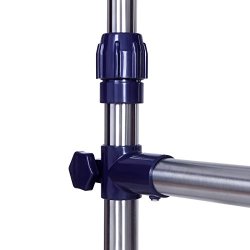 Tjstativ med 2 tjstnger - justerbar slv bjlestang p hjul