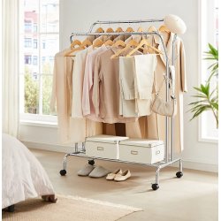 Tjstativ p hjul - dobbelt tjskinne slv 103,5 x 52,5 x 155