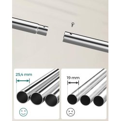 Tjstativ p hjul - dobbelt tjskinne slv 103,5 x 52,5 x 155