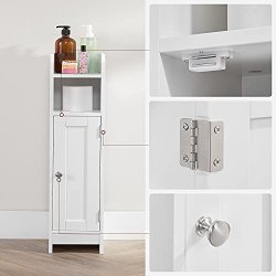 Badev�relsesskab - toiletskab - opbevaringsskab - hvid 18x20x80