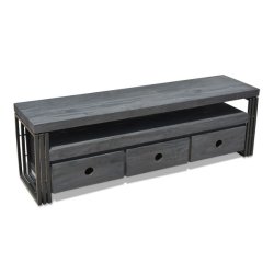 Tv-m�bel - mediebord Rail R5 155 cm - rustik TV-bord og TV-b�nk i tr�