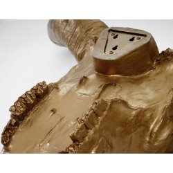 Tyrekranie med horn - stort jagttrof som vgdekoration - Tyr i guld