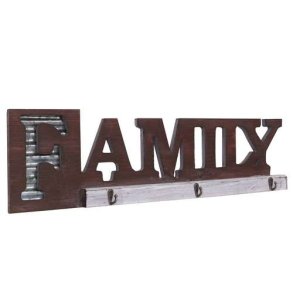 V�gh�ngt knager�kke - garderobe - Family i tr�/metal - entrem�bel