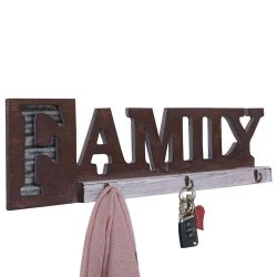 V�gh�ngt knager�kke - garderobe - Family i tr�/metal - entrem�bel