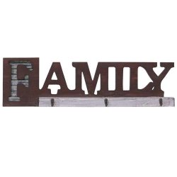 V�gh�ngt knager�kke - garderobe - Family i tr�/metal - entrem�bel