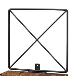 Vghngt hjrnereol - bogreol med 5 hylder - rustik brun reol