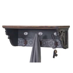 V�gh�ngt knager�kke - garderobe i antik look - entrem�bel 22x60x18cm