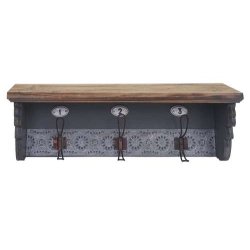 V�gh�ngt knager�kke - garderobe i antik look - entrem�bel 22x60x18cm