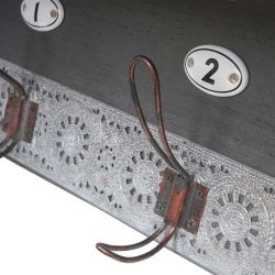 V�gh�ngt knager�kke - garderobe i antik look - entrem�bel 22x60x18cm