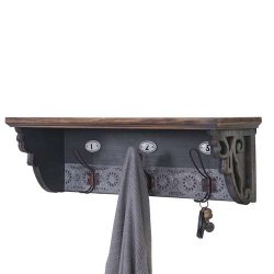 V�gh�ngt knager�kke - garderobe i antik look - entrem�bel 22x60x18cm