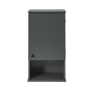 V�gh�ngt badev�relsesskab, medicinskab, m�rkegr� 40x21x76 cm