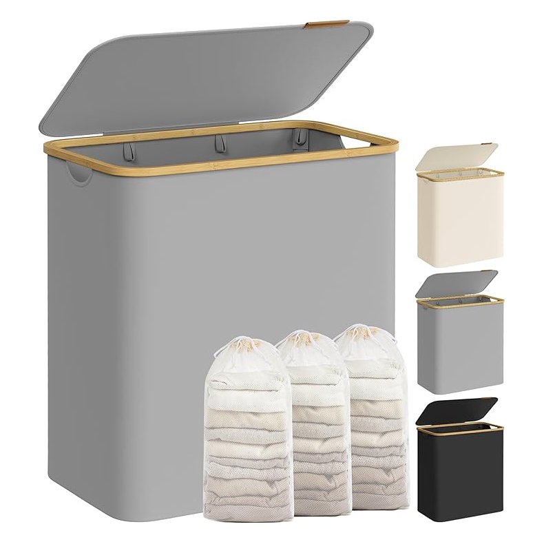 Vasket�jskurv med 3 rum - 3 vasket�jsposer - 150 liter - gr�