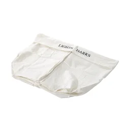 Vasketjskurv i bambus med vasketjspose - 100 liter - brun