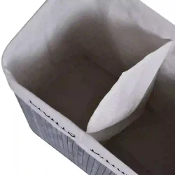 Vasketjskurv i bambus med vasketjspose - 100 liter - gr