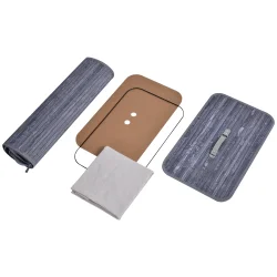 Vasketjskurv i bambus med vasketjspose - 100 liter - gr