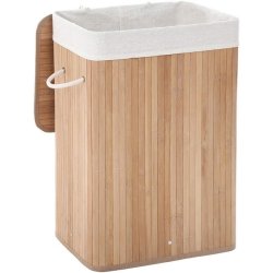 tøffel Vask vinduer serviet Vasketøjskurv i bambus med vasketøjspose - 70 liter - brun - Vasketøjskurve  og vasketøjsposer - Daily-Living.dk