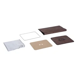 Vasketjskurv i bambus med vasketjspose - 70 liter - mrkebrun