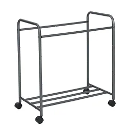 Vasketjskurve - vasketjsvogn p hjul med 3 aftagelige rum - gr