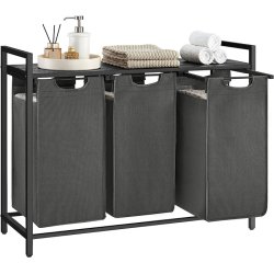 Vasketjskurve med 3 rum - 3 vasketjsposer - gr