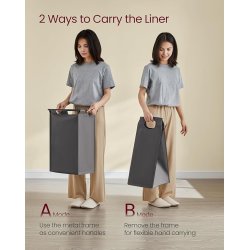 Vasket�jskurve med 4 rum - 4 vasket�jsposer - gr�