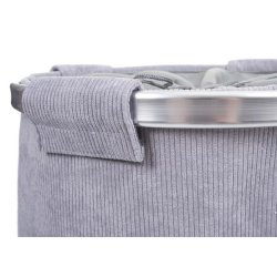 Vasketjspose 55x39cm 65l - gr rund vasketjskurv