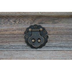 Vinreol - vinreol i tr til 20 flasker med skuffe i antik rustik brun