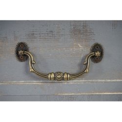 Vinreol - vinreol i tr til 20 flasker med skuffe i antik rustik gr