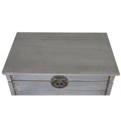 Vinreol - vinreol i tr til 20 flasker med skuffe i antik rustik gr