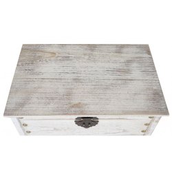 Vinreol - vinreol i tr til 20 flasker med skuffe i antik rustik hvid