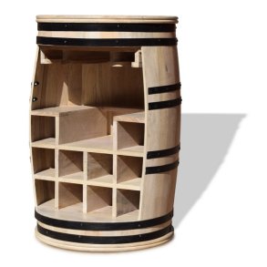 Vintnde bar i massiv hvid mangotr - Rosey Manga-Say barskab