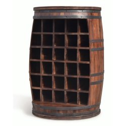 Vinreol Rosey-O i massiv rosentr - vinmbel, vintnde bar og barskab