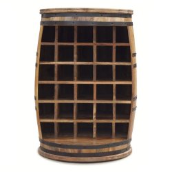 Vinreol Rosey-O Raw i massiv rosentr - vinmbel, vintnde bar og barskab