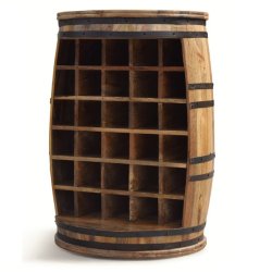 Vinreol Rosey-O Raw i massiv rosentr - vinmbel, vintnde bar og barskab