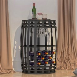 Factoria vintnde bar i metal - Rosey-Factoria barskab og vinreol