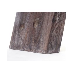 Vinreol til 20 flasker  - vghngt rustik flaskehylde i brunt tr