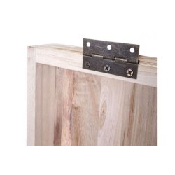 Vinreol til 20 flasker  - vghngt rustik flaskehylde i lysebrunt tr