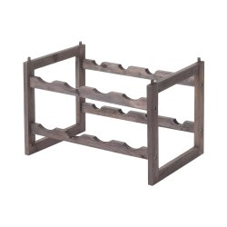 Vinreol til 8 flasker - stabelbar vinholder til 8 vinflasker